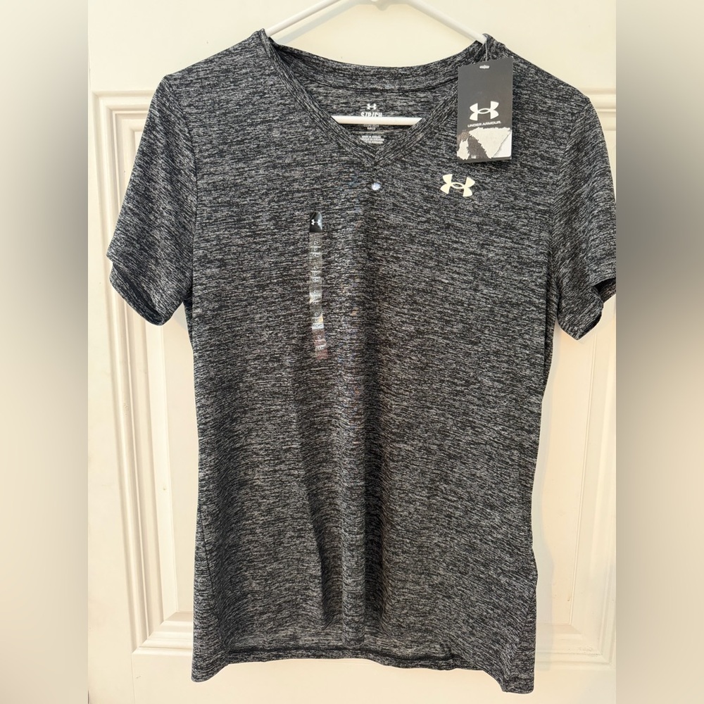 Under Armour Heather Gray V-Neck Tee